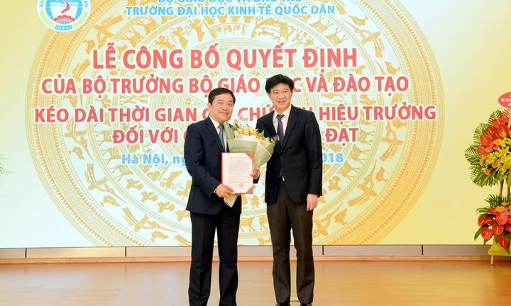 GS Trần Thọ Đạt được kéo dài thời gian giữ chức vụ hiệu trưởng ĐH Kinh tế Quốc dân