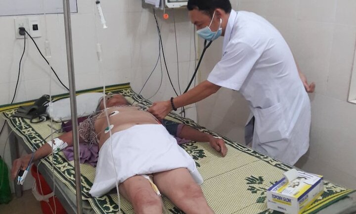 Cứu sống cụ bà bị ong vò vẽ đốt nguy kịch