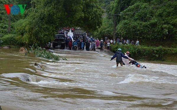 Nam thiếu uý công an ở Quảng Ninh bị lũ cuốn mất tích