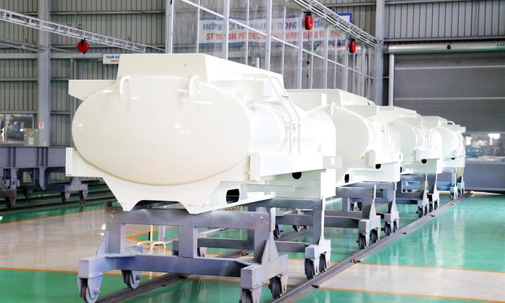 Thaco xuất khẩu bồn nhiên liệu 3.000 lít sang Hàn Quốc