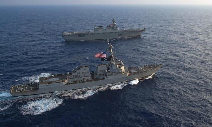 Tàu chiến nườm nượp kéo tới tập trận hải quân RIMPAC