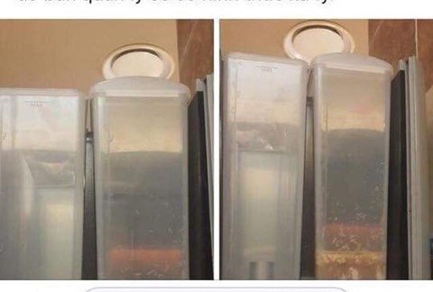 Giòi bò lúc nhúc trong máy bán sữa ở Lotte Cinema