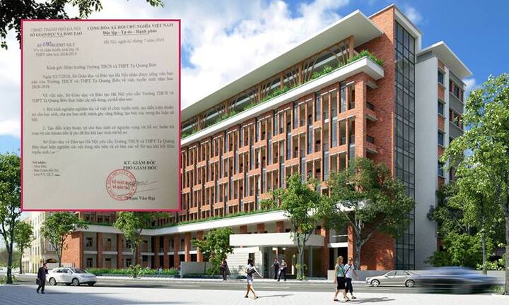  Lùm xùm điểm chuẩn vào THPT Tạ Quang Bửu: Trường trả lại tiền ghi danh 2 triệu đồng mỗi học sinh