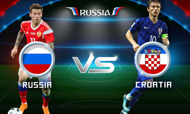 Trực tiếp Nga vs Croatia, vòng Tứ kết World Cup 2018