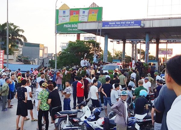 Đảm bảo an ninh trật tự tại trạm thu phí cầu Tân Đệ