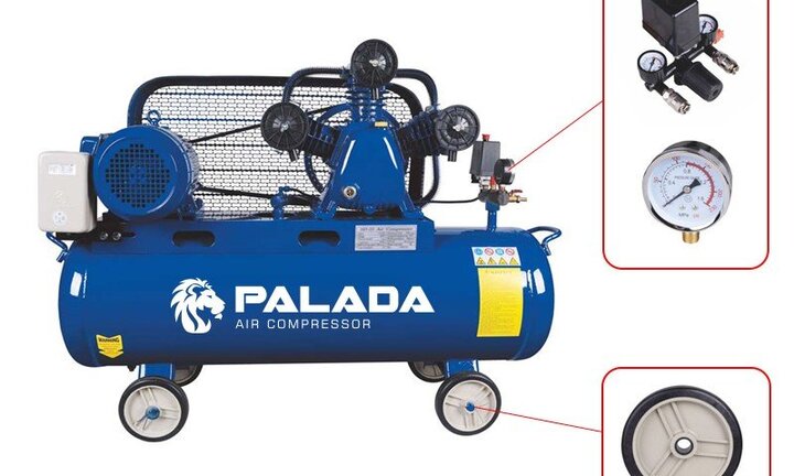 Review máy nén khí Palada: Độ ồn thấp, hiệu năng cao