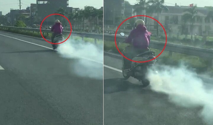 Clip: 'Ninja Lead' hiên ngang phóng trên cao tốc với ống pô xả khói nghi ngút