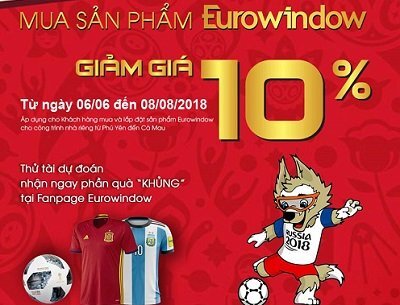 Eurowindow khuyến mại giảm giá và bốc thăm trúng thưởng nhân dịp Vietbuild TP.HCM 2018