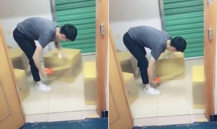 Clip: Thanh niên gói hàng tốc độ 'sấm sét' khiến dân mạng há hốc mồm