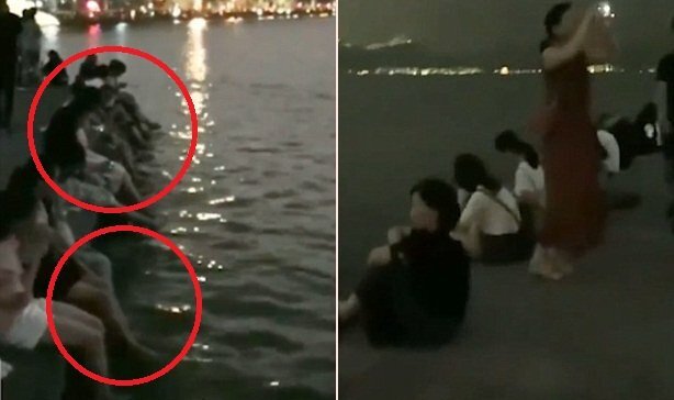 Clip: Du khách Trung Quốc vô tư ngồi rửa chân tại di sản UNESCO