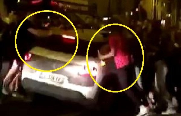 Choáng váng clip CĐV Pháp tràn ra đường, hành hạ ô tô mừng chiến thắng