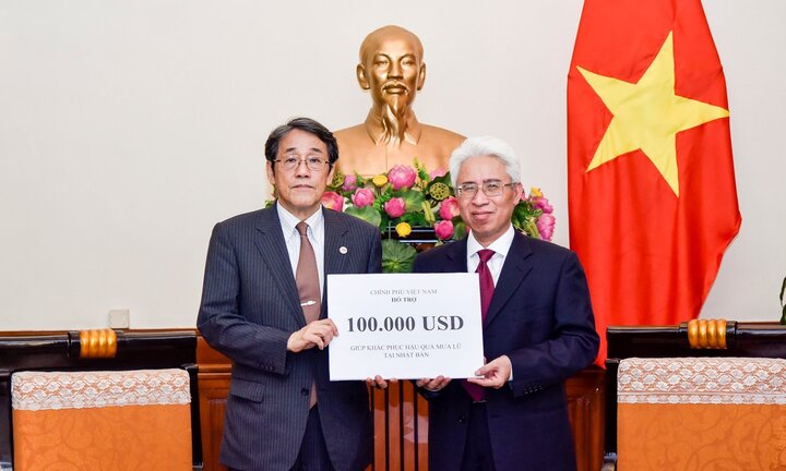 Chính phủ Việt Nam hỗ trợ Nhật Bản 100.000 USD khắc phục hậu quả mưa lũ
