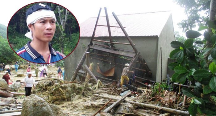 Người đàn ông kể phút kinh hoàng khi cơn lũ quét cuốn trôi cả gia đình ở Thanh Hóa