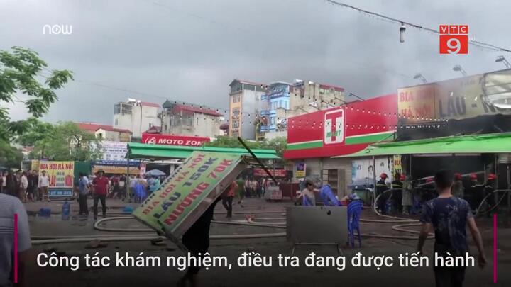 Clip: Cháy quán bia gần hồ Linh Đàm, 1 phụ nữ thiệt mạng