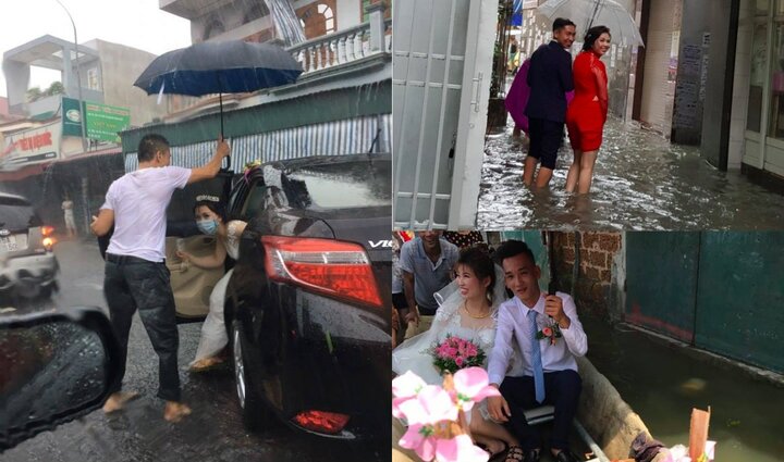 Bi hài đám cưới mùa mưa lũ: Kẻ bị 'cướp' dâu, người chèo thuyền đón vợ