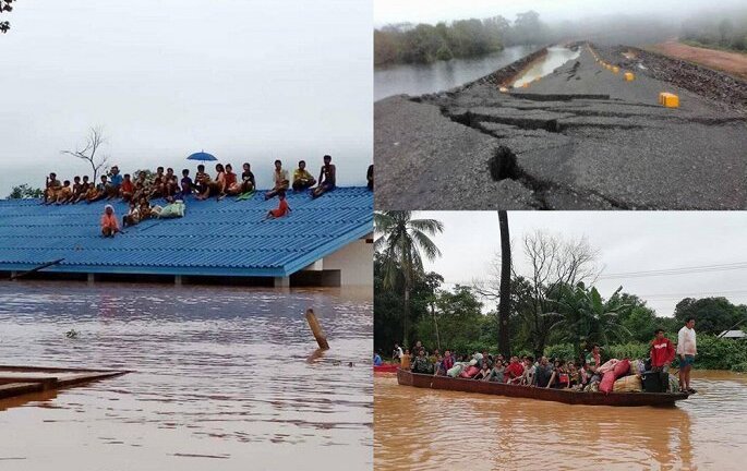 Đập thủy điện Lào bị vỡ nằm trong dự án liên doanh công ty Hàn Quốc - Lào - Thái Lan