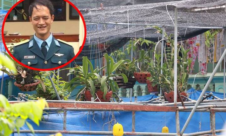 Máy bay quân sự rơi tại Nghệ An: Chàng phi công rất yêu hoa phong lan