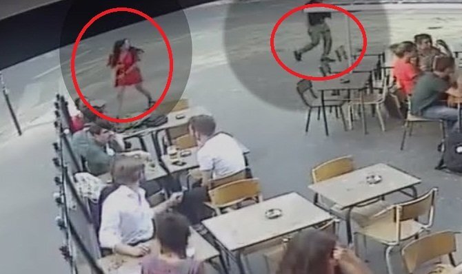 Clip: Mắng kẻ sàm sỡ mình, cô gái bị gã trai bám theo đánh