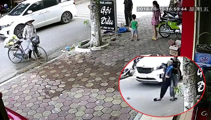 Gây tai nạn, tài xế kéo cụ bà vào vỉa hè nói bị tụt huyết áp rồi bỏ đi