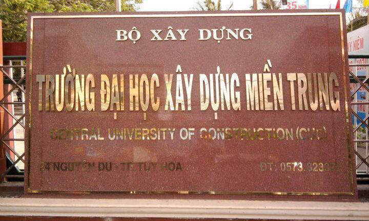 Đại học Xây dựng miền Trung xét tuyển bổ sung năm 2018
