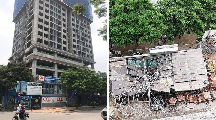 Đứt cáp cẩu trục công trình ở Hà Nội: Sẽ đình chỉ và kiểm tra toàn bộ dự án