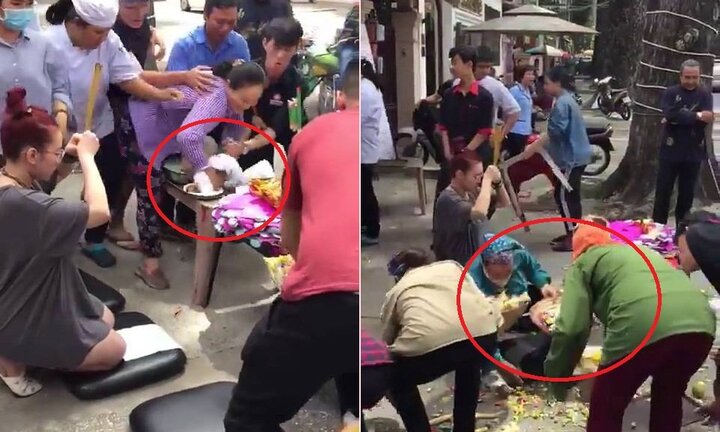 Clip: Gia chủ chưa thắp hương xong, 'cô hồn sống' đã lao vào cướp đồ cúng