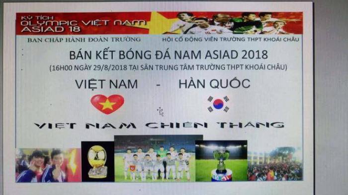 Cô giáo Hưng Yên vận động học sinh mang 'nồi niêu xoong chảo' cổ vũ Olympic Việt Nam