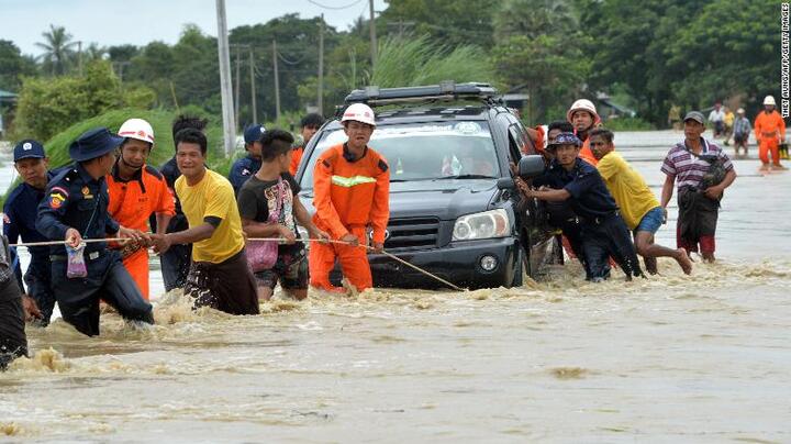 Video, Ảnh: Vỡ đập ở Myanmar, hơn 100 ngôi làng chìm trong biển nước