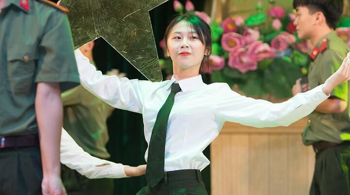 Học viên An ninh sân khấu hóa 6 điều Bác Hồ dạy CAND