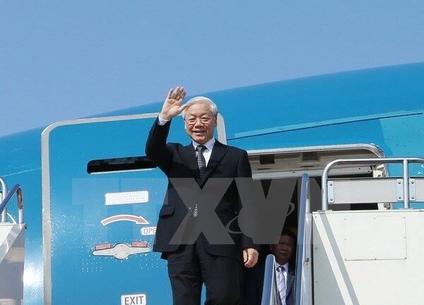 Tổng Bí thư Nguyễn Phú Trọng lên đường thăm chính thức Liên bang Nga