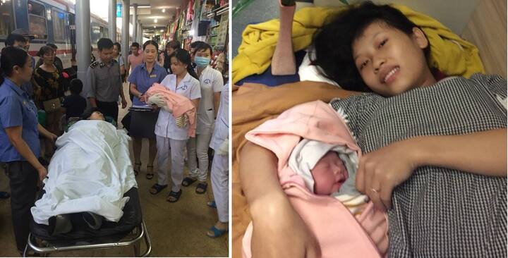 Nhân viên vệ sinh đỡ đẻ cho hành khách trên chuyến tàu Bắc - Nam