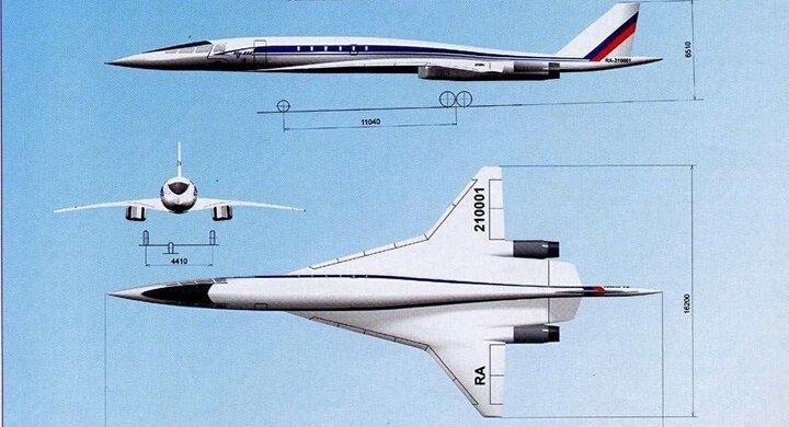 Hé lộ chi tiết về máy bay chở khách siêu thanh của Nga