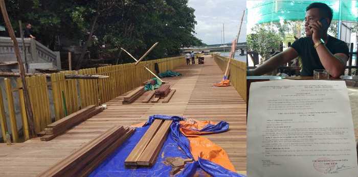 Sàn gỗ lim cầu đi bộ siêu sang ở Huế rạn nứt: Giám đốc trả lời báo chí bị đình chỉ