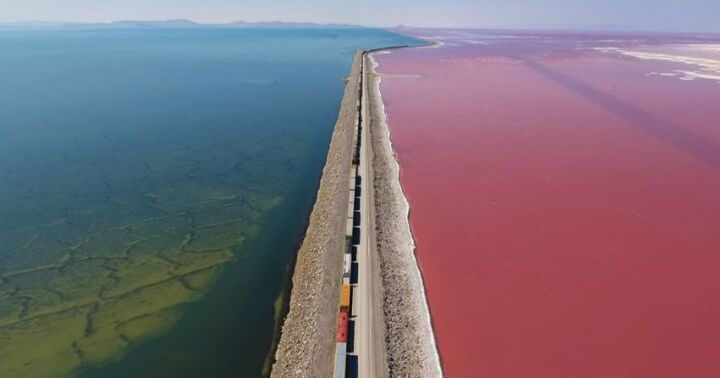 Clip: Giải mã bí ẩn hồ nước chia 2 màu xanh - hồng đẹp như tiên cảnh