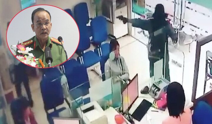 Cướp ngân hàng ở Tiền Giang: Bị cướp tấn công, 3 bảo vệ đều bỏ chạy