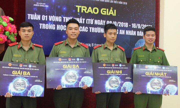 4 thí sinh công an đạt thành tích cao nhất Olympic tiếng Anh học sinh, sinh viên toàn quốc là ai?