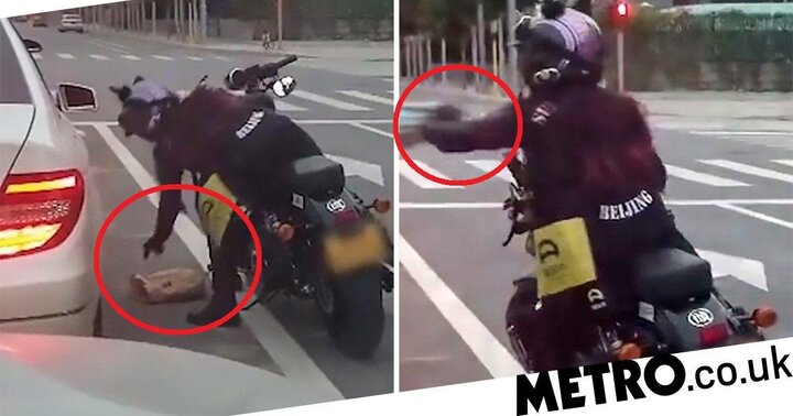 Clip: Ngồi trong ô tô xả rác ra đường, bị nữ biker dạy bài học nhớ đời