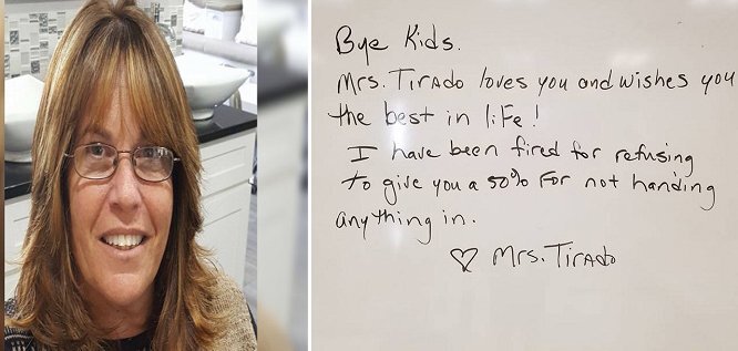 Cô giáo Mỹ bị sa thải vì cho học sinh 0 điểm