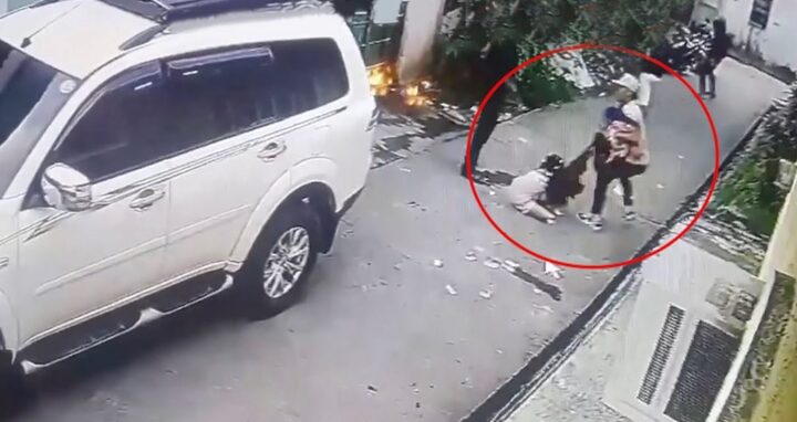 Clip: Bé gái 8 tuổi bạo gan đối đầu 4 tên cướp có súng