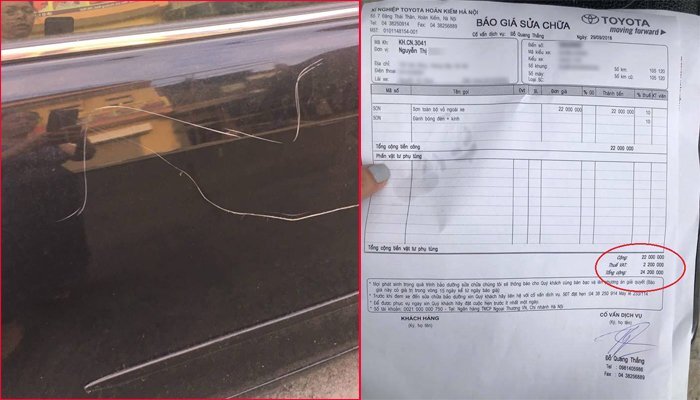 Đề nghị khởi tố người phụ nữ cào xước xe Camry để trả đũa