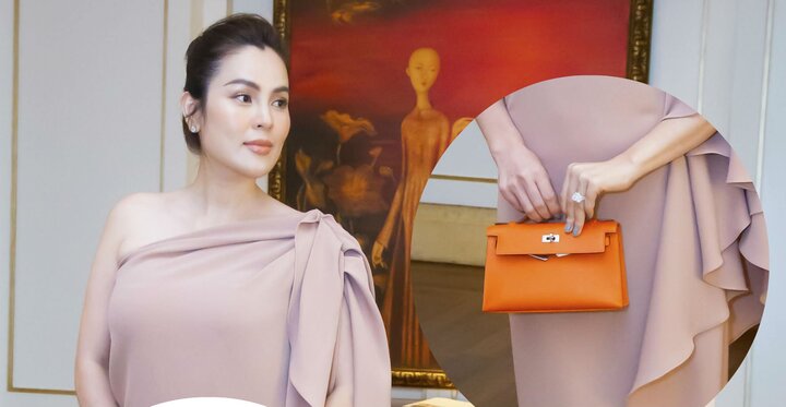 Hoa hậu Phương Lê xách túi 180 triệu đồng đi sự kiện