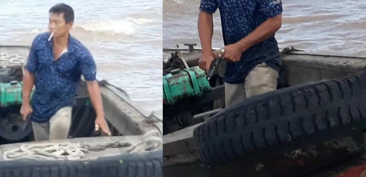 Dùng súng thị uy trên sông Hậu: Phạt 3 triệu đồng và tịch thu súng