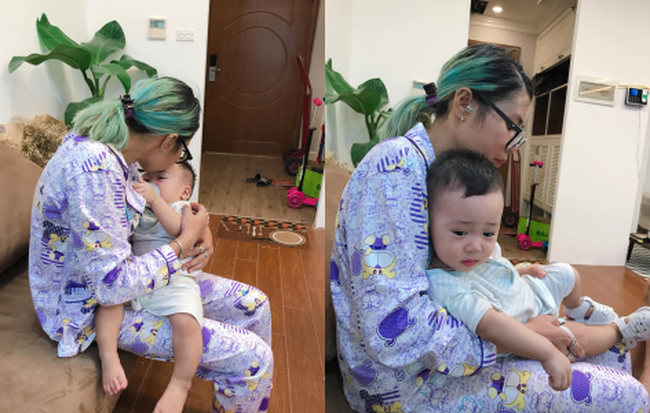 Video: 'Hotgirl' Bella lại ôm con trai bỏ đi