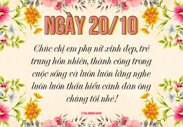 Những lời chúc ngày Phụ nữ Việt Nam 20/10 hay và hài hước nhất