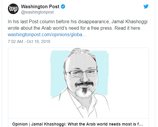 Bài viết cuối cùng của nhà báo Ả Rập Xê Út trước khi mất tích có gì đặc biệt?