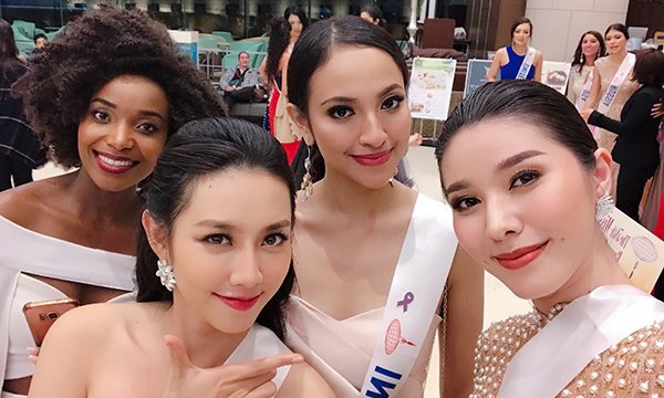Thuỳ Tiên lập thành tích liên tiếp khi mới xuất hiện tại họp báo Miss International 2018