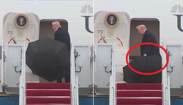 Clip: Hành động thản nhiên của ông Trump khi lên trực thăng bị dân mạng chế giễu