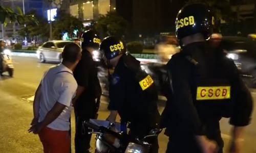 Bị dừng xe, thanh niên tông gãy chân cảnh sát cơ động Hải Phòng