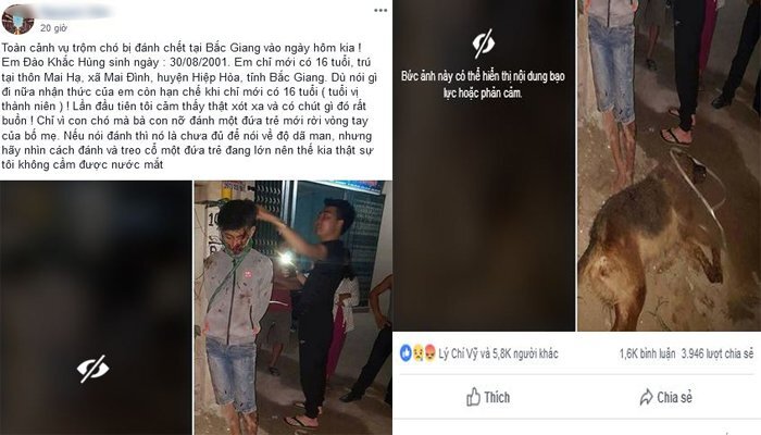 Thực hư nam thanh niên trộm chó bị treo cổ đánh chết ở Bắc Giang