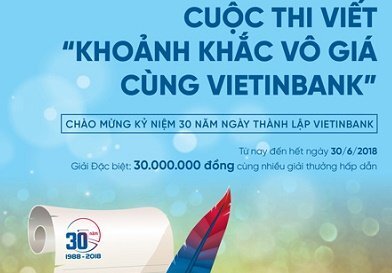 Công bố kết quả Cuộc thi viết 'Khoảnh khắc vô giá cùng VietinBank'